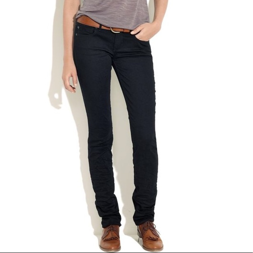 Madewell Rail Straight Black frost wash pants